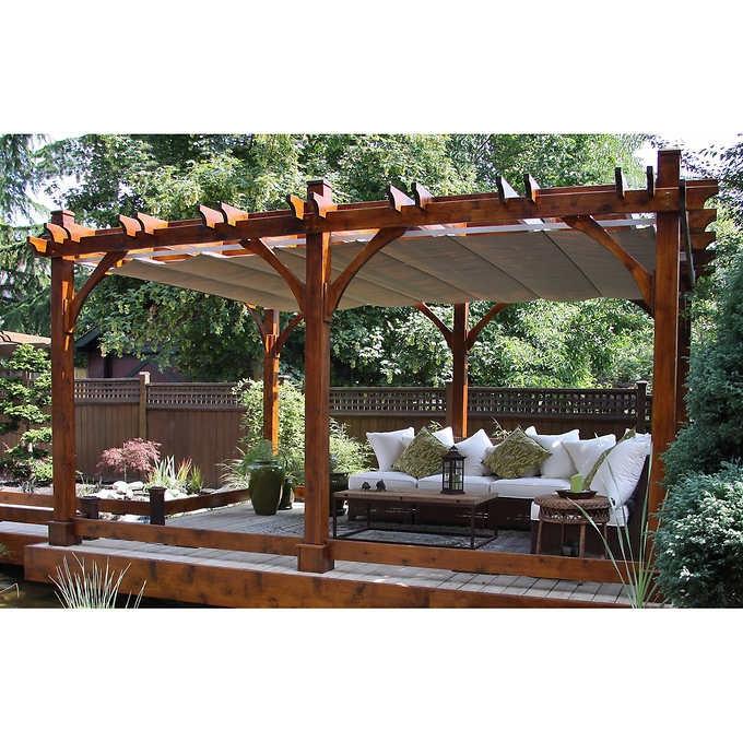 Breeze Cedar Wood Pergola – Outdoor Living Today 12′ x 16′