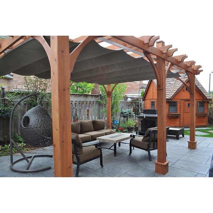 Breeze Cedar Wood Pergola – Outdoor Living Today 12′ x 16′