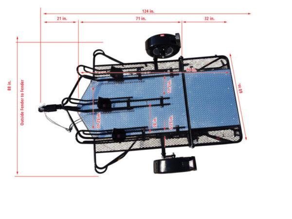 Trinity Motorcycle Mt3 Three Rail trailer
