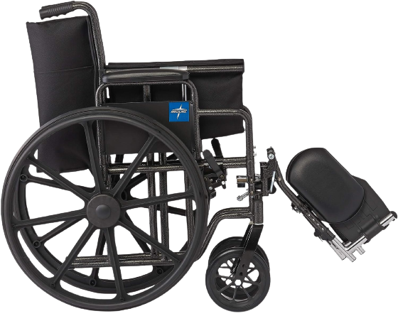Drive Medical Blue Streak Wheelchair with Flip Back Desk Arms