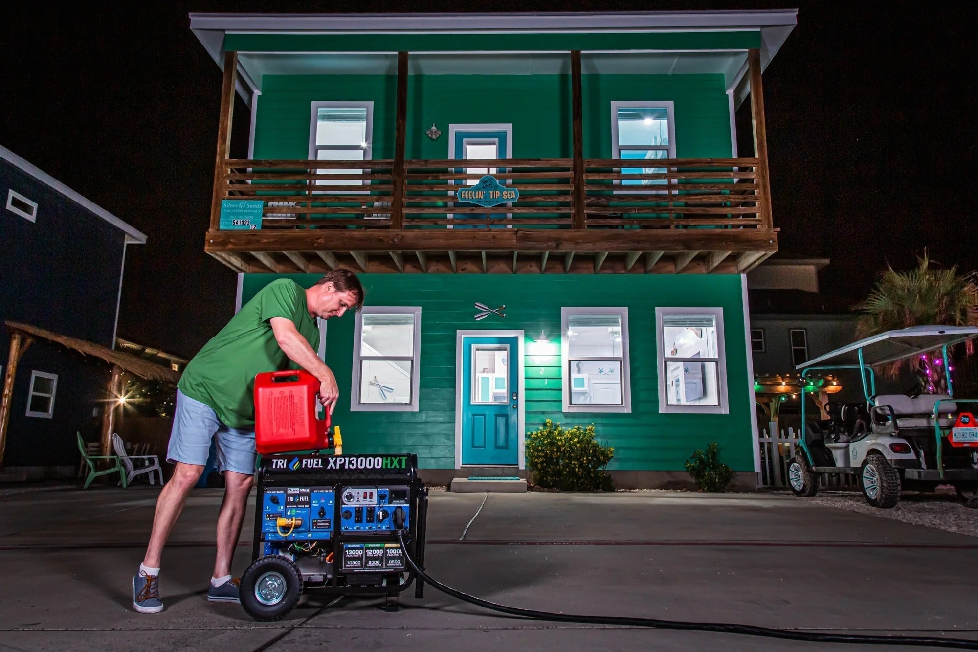 DuroMax 13000 Watt, Tri Fuel Portable Generator, w/ CO Alert