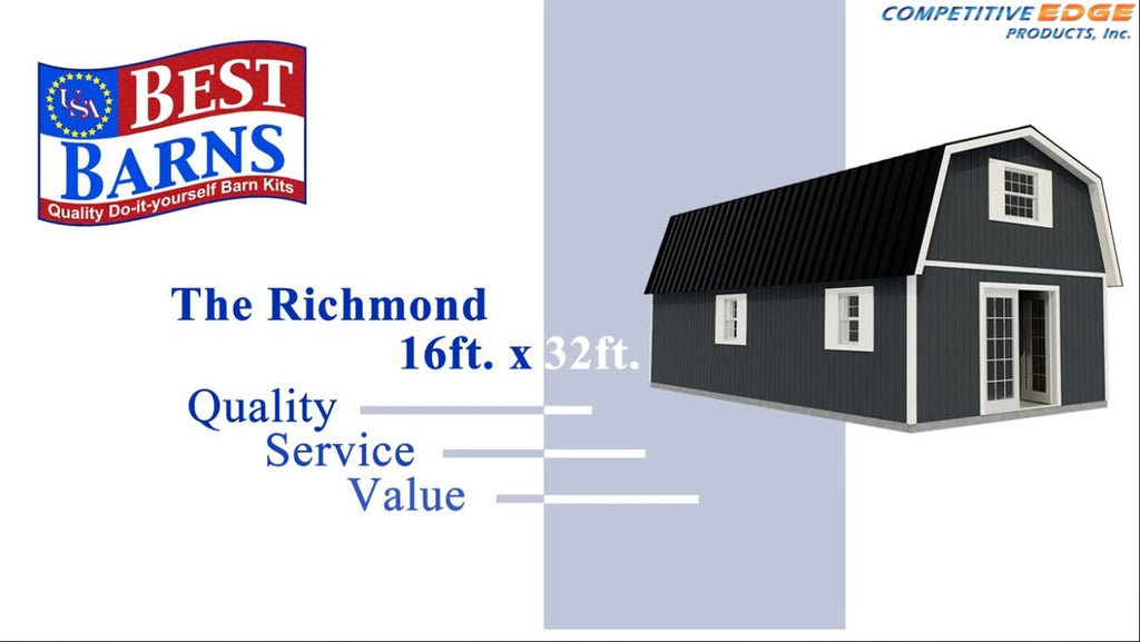 Best Barns Richmond 16 ft. x 32 ft. Wood Storage Building richmond1632 – UK Fast Gas