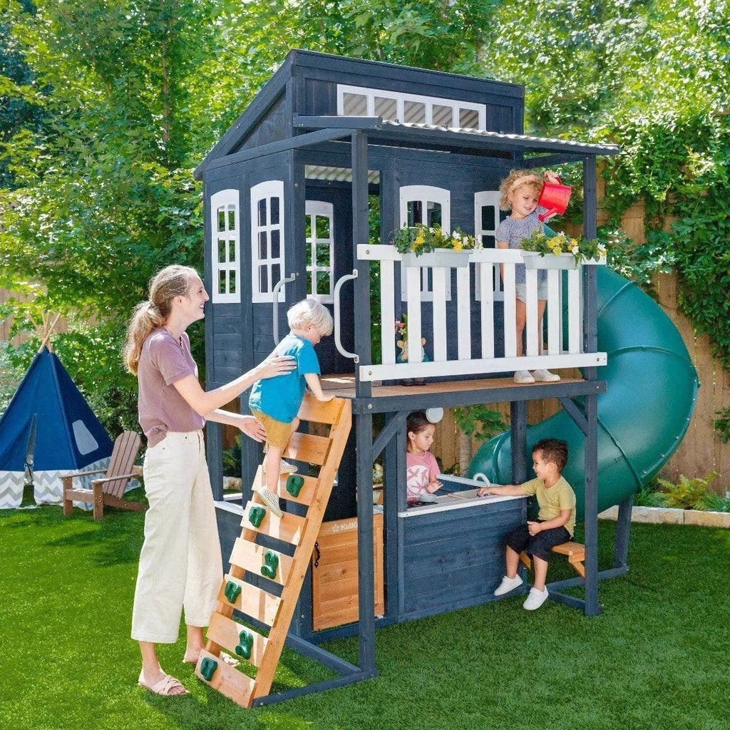 Backyard Discovery Skyfort III Cedar Swing Set w/ Tube Slide – DIY