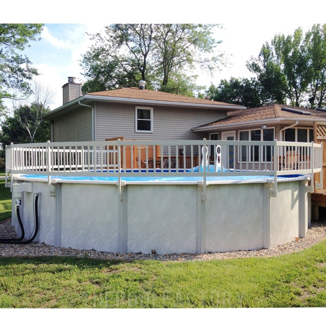 12'x27' Oval Vinyl Works Premium Resin Fence Kit
