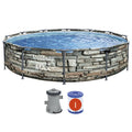 Bestway  12′ x 30″ Steel Pro Max Round Above Ground Swimming Pool