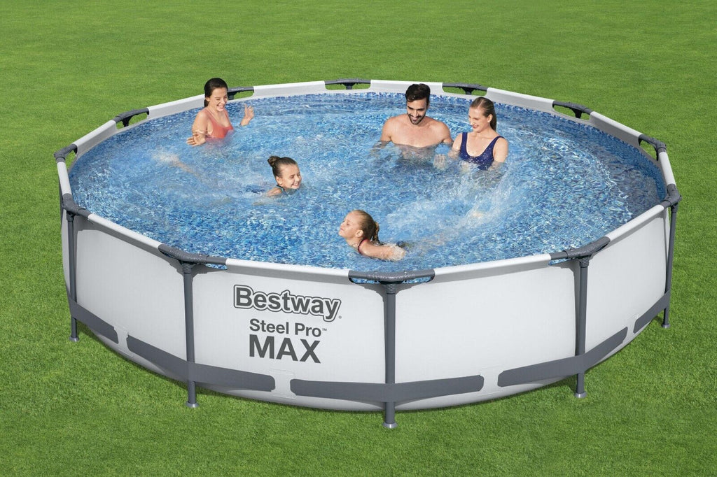 Bestway Steel Pro 12ft x 30in Frame Above Ground Pool Set with Pump