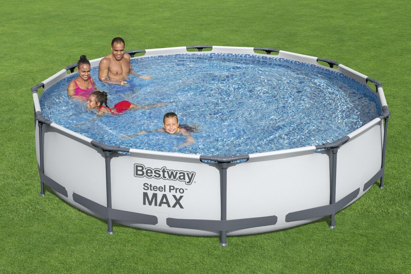 Bestway Steel Pro 12ft x 30in Frame Above Ground Pool Set with Pump