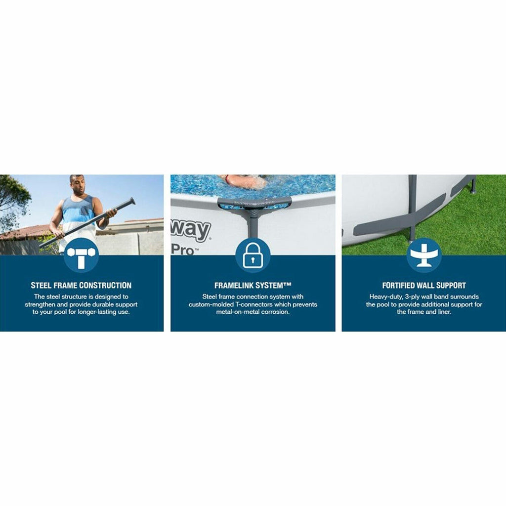 Bestway Steel Pro Max 12′ x 30″ Frame Above Ground Pool Set