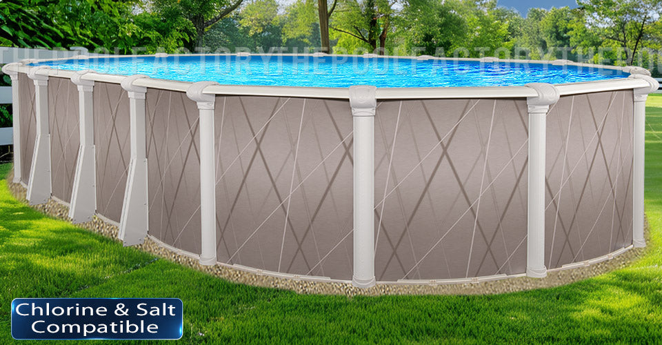 18'x40'x52" Saltwater 5000 Lazer Oval Pool