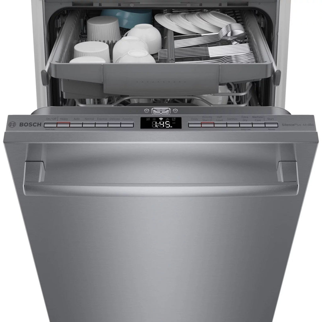 Bosch 800 Series 18″ Stainless Steel Built in Dishwasher-SPX68B55UC
