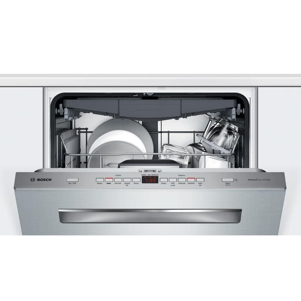 Bosch  500 Series 24 in. Stainless Steel Top Control Tall Tub Pocket Handle Dishwasher with Stainless Steel Tub, AutoAir, 44dBA
