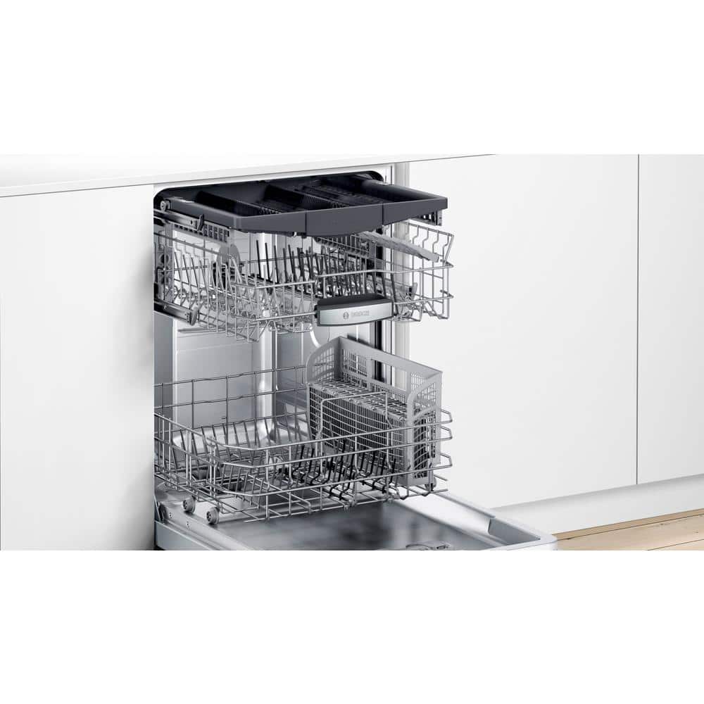 Bosch  500 Series 24 in. Stainless Steel Top Control Tall Tub Pocket Handle Dishwasher with Stainless Steel Tub, AutoAir, 44dBA