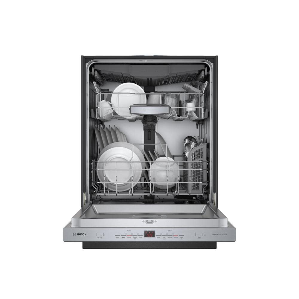 Bosch  500 Series 24 in. Stainless Steel Top Control Tall Tub Pocket Handle Dishwasher with Stainless Steel Tub, AutoAir, 44dBA