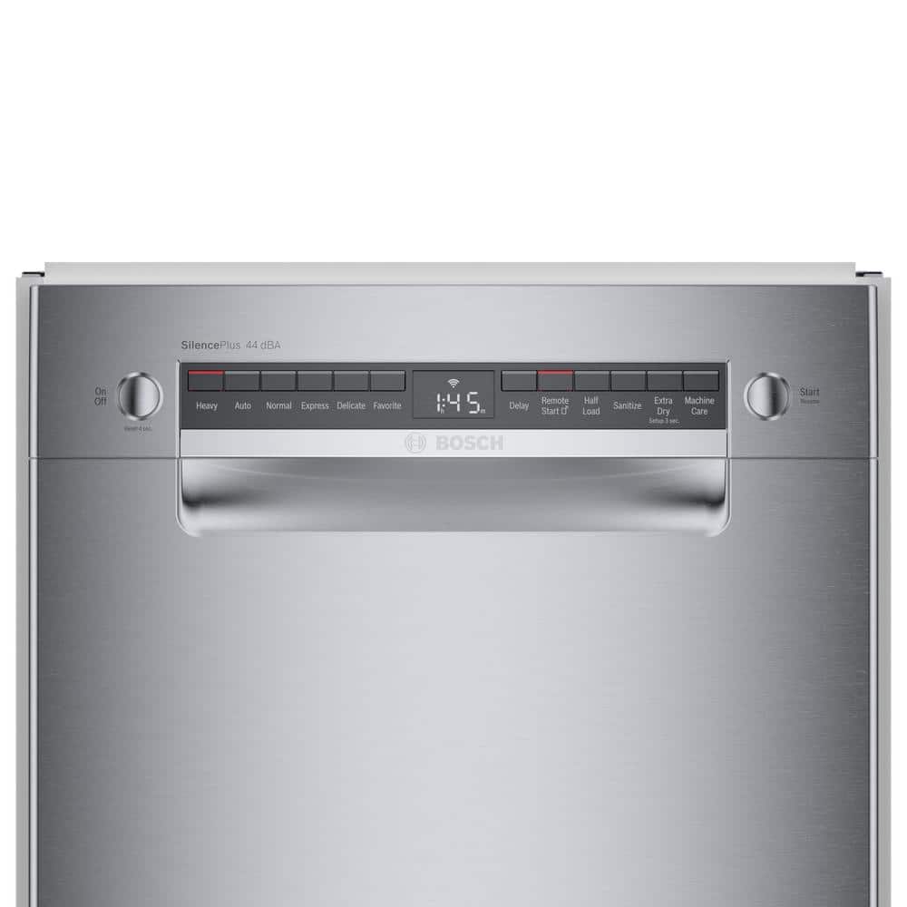 Bosch  800 Series 18 in. ADA Compact Front Control Dishwasher in Stainless Steel with Stainless Steel Tub and 3rd Rack, 44dBA