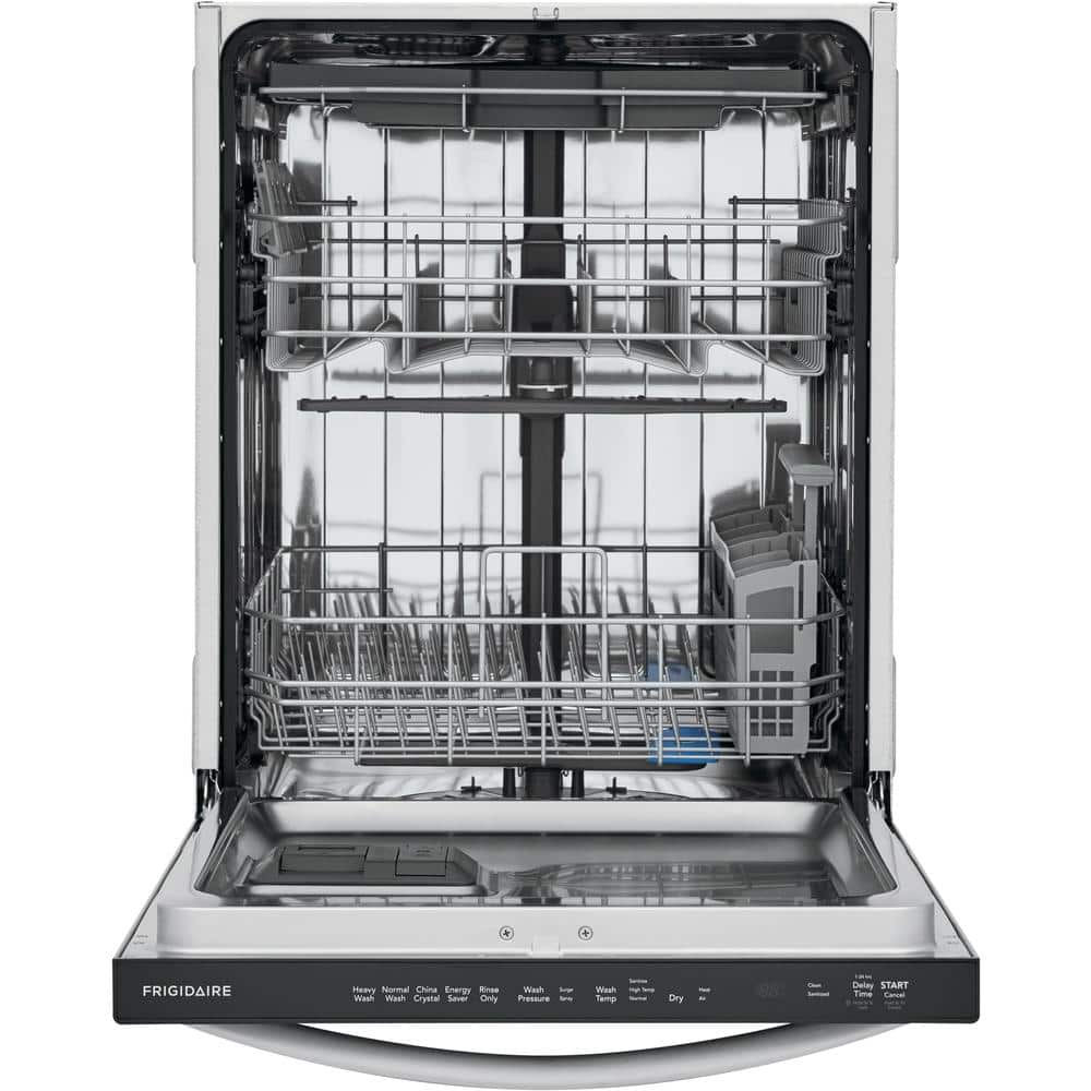 Frigidaire 24 in. Stainless Steel Top Control Built-In Tall Tub Dishwasher with Stainless Steel Tub and 3rd Level Rack, 49 dBA
