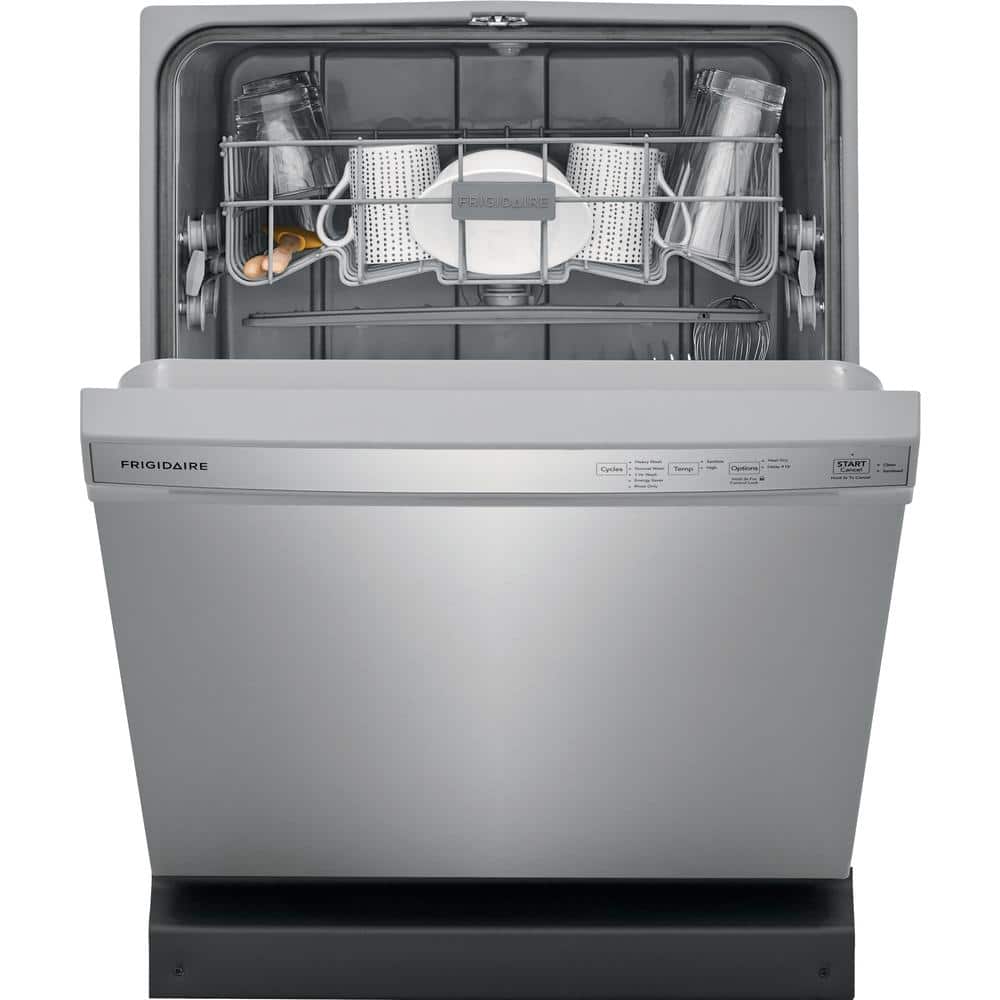 Frigidaire  24 in. Stainless Steel Front Control Built-In Tall Tub Dishwasher, 55 dBA