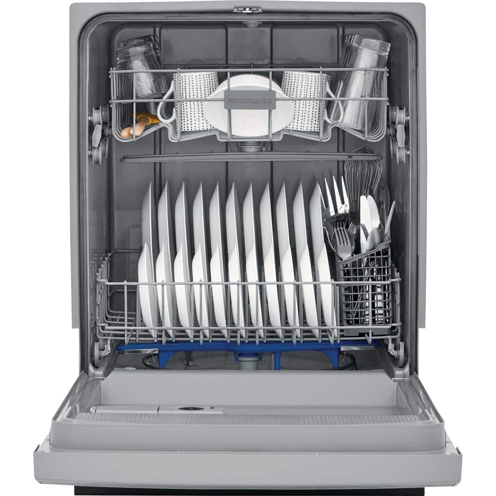 Frigidaire  24 in. Stainless Steel Front Control Built-In Tall Tub Dishwasher, 55 dBA