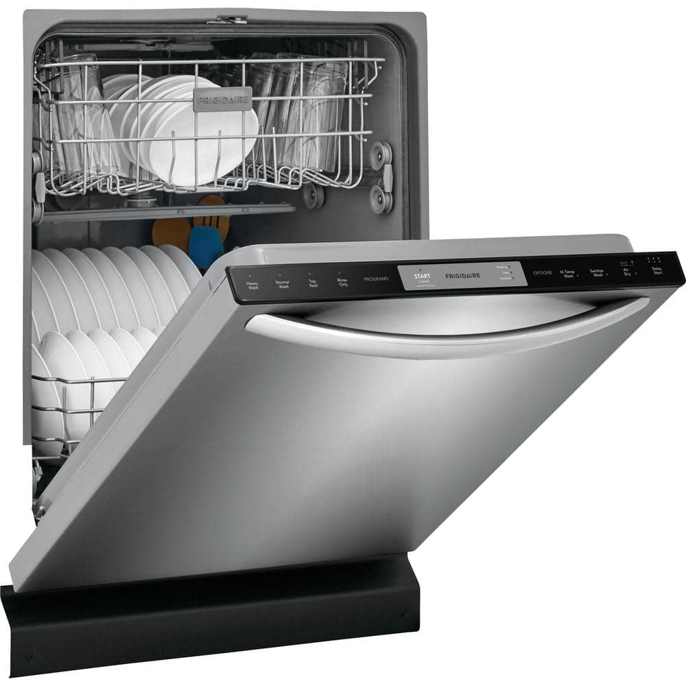 Frigidaire 24 in. Stainless Steel Top Control Built-In Tall Tub Dishwasher, ENERGY STAR, 54 dBA
