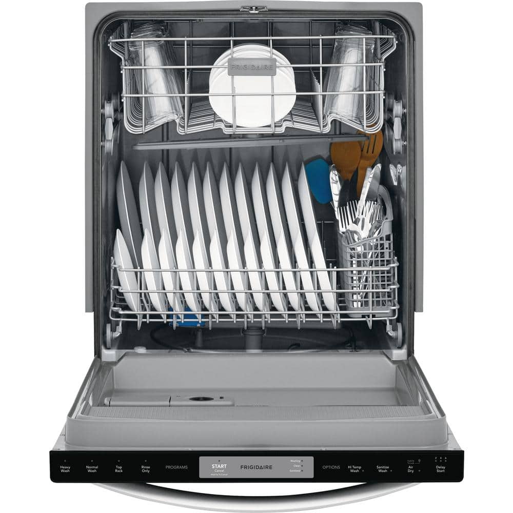 Frigidaire 24 in. Stainless Steel Top Control Built-In Tall Tub Dishwasher, ENERGY STAR, 54 dBA
