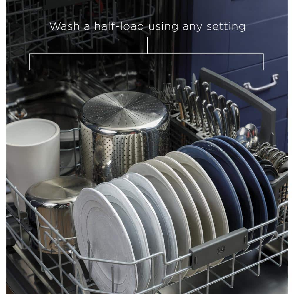GE  Adora 24 in. Stainless Steel Top Control Built-In Tall Tub Dishwasher with Stainless Steel Tub, 3rd Rack, and 48 dBA