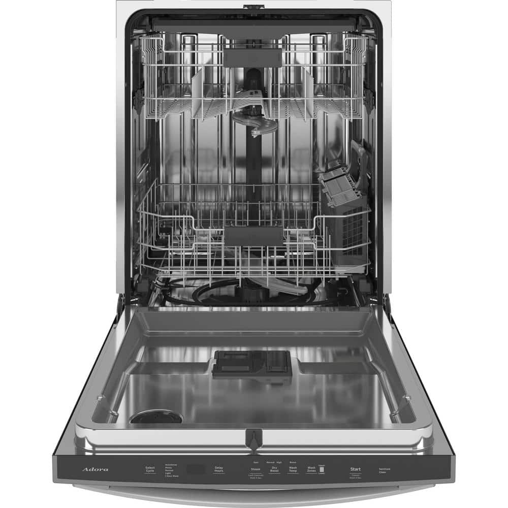 GE  Adora 24 in. Stainless Steel Top Control Built-In Tall Tub Dishwasher with Stainless Steel Tub, 3rd Rack, and 48 dBA