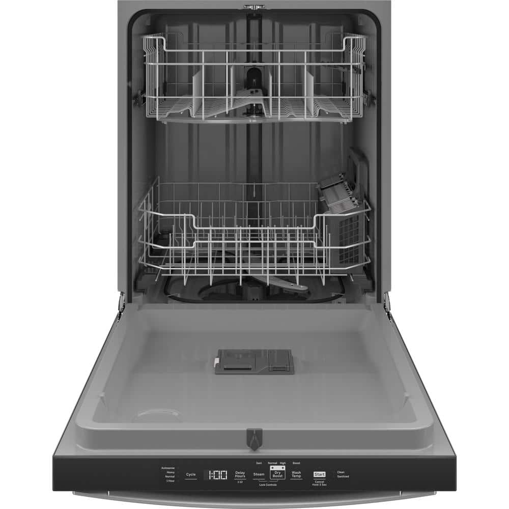 GE  24 in. Fingerprint Resistant Stainless Steel Top Control Built-In Tall Tub Dishwasher with Dry Boost and 52 dBA