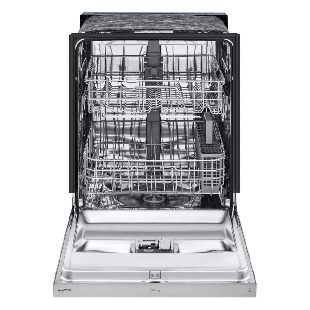 LG 24 in. in Stainless Steel Front Control Dishwasher with NeveRust Stainless Steel Tub and Dynamic Dry