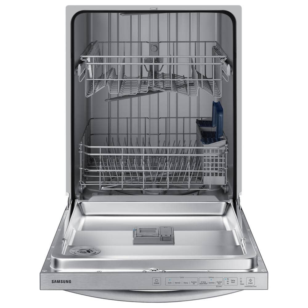 Samsung  24 in. Top Control Tall Tub Dishwasher in Stainless Steel with Stainless Steel Interior Door, 55 dBA