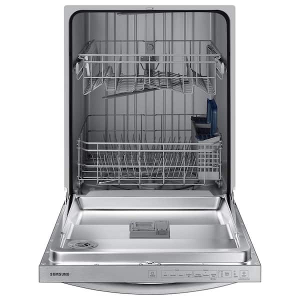 Samsung  24 in. Top Control Tall Tub Dishwasher in Stainless Steel with Stainless Steel Interior Door, 55 dBA