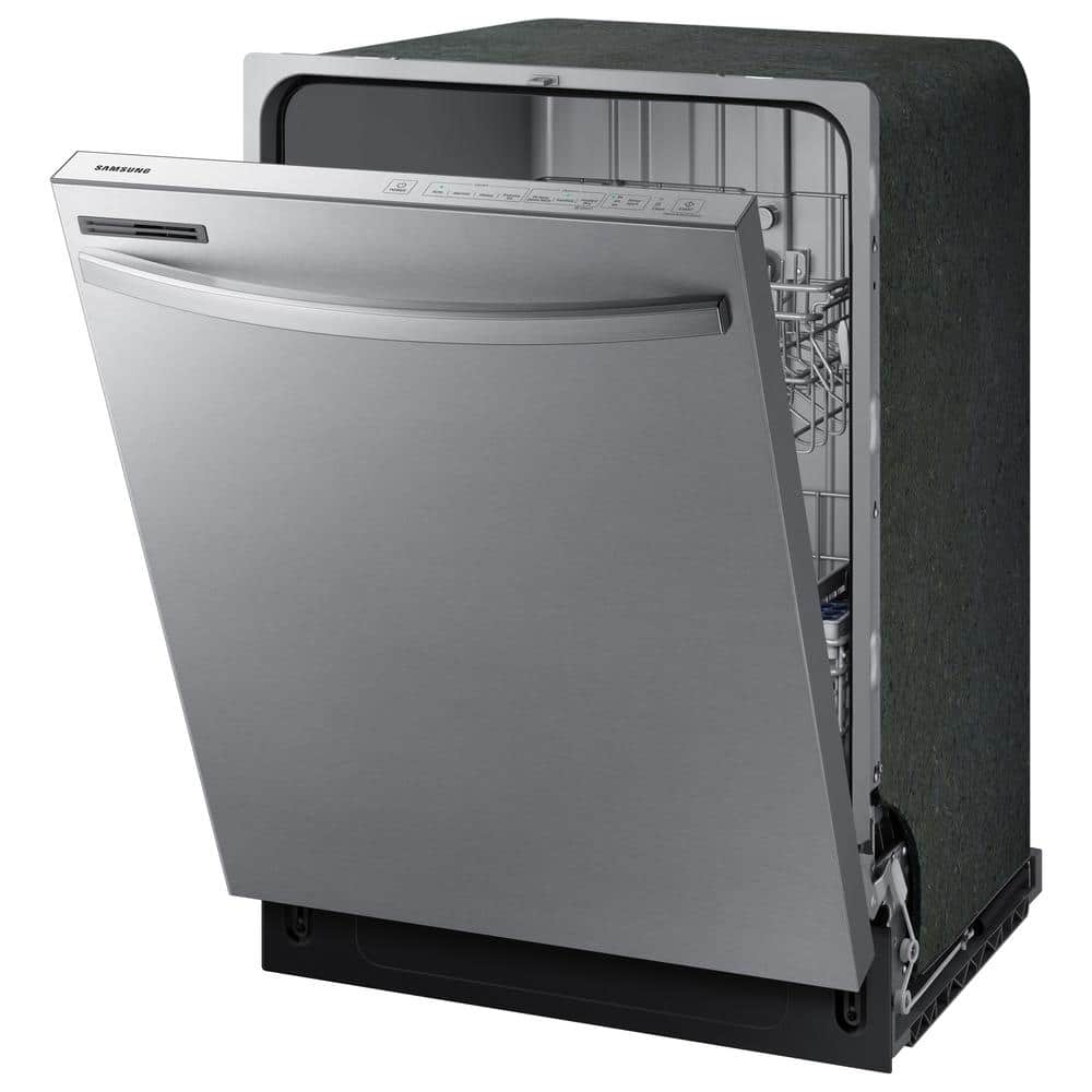 Samsung  24 in. Top Control Tall Tub Dishwasher in Stainless Steel with Stainless Steel Interior Door, 55 dBA