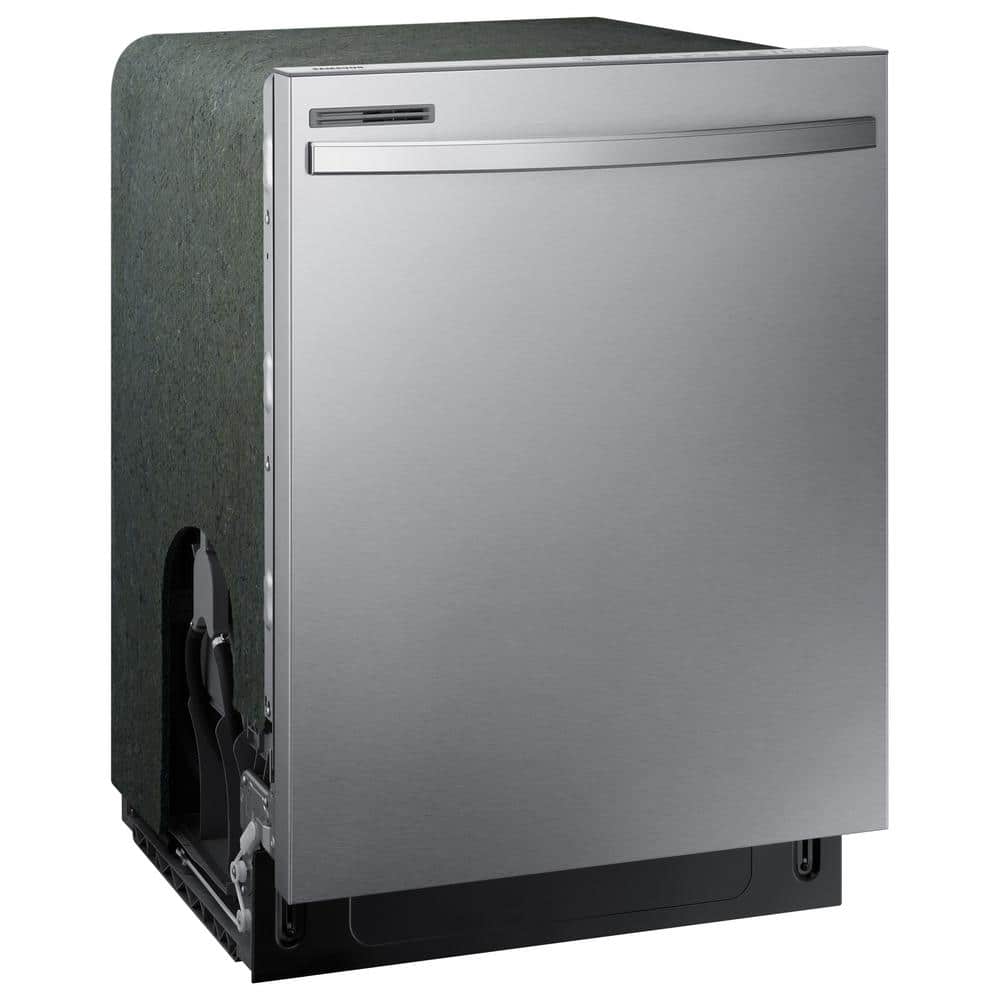 Samsung  24 in. Top Control Tall Tub Dishwasher in Stainless Steel with Stainless Steel Interior Door, 55 dBA