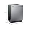 Samsung  24 in. Top Control Tall Tub Dishwasher in Stainless Steel with Stainless Steel Interior Door, 55 dBA
