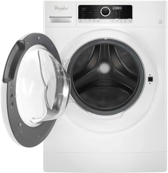 Whirlpool – 1.9 Cu. Ft. High Efficiency Stackable Front-Load Washer with Detergent Dosing Aid – White
