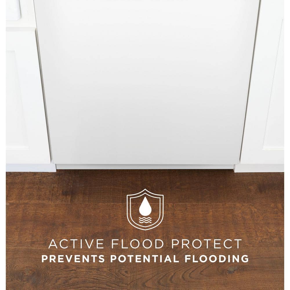 GE  24 in. White Front Control Built-In Tall Tub Dishwasher with 60dBA, ENERGY STAR