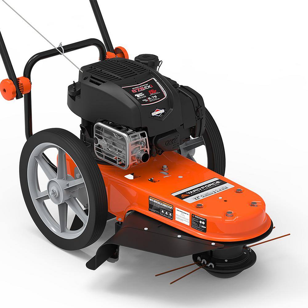 Yard Force YF22-HWT High-Wheeled Trimmer Gas Powered Walk-Behind 22″ 163cc Engine New